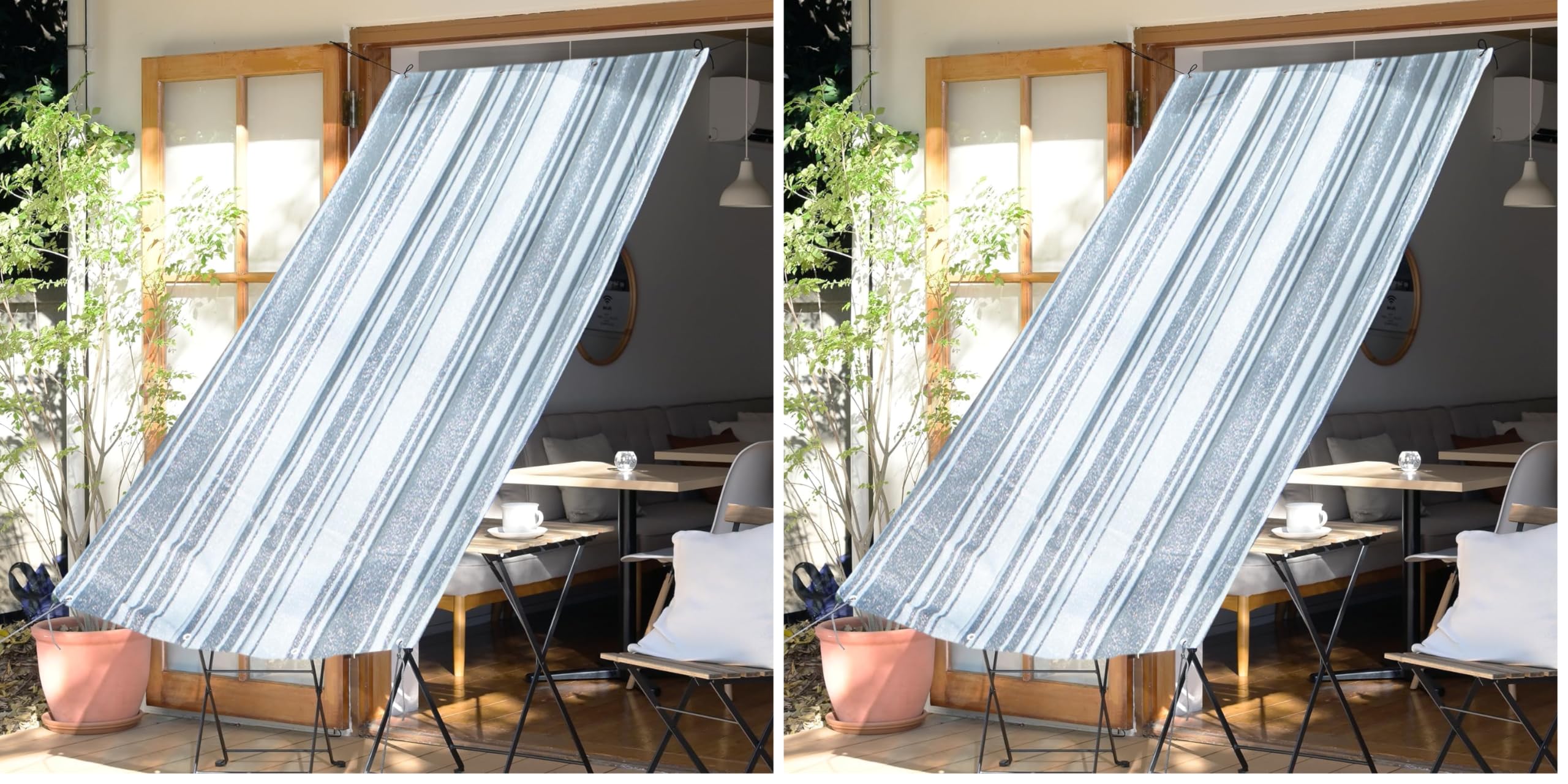 Amazon | 山善(YAMAZEN) 日よけシェード 100×200㎝ 取付金具セット